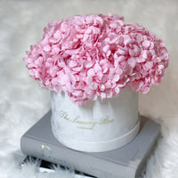Pink Hydrangea Bouquet preserved for flower delivery