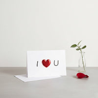 I love you valentines day card