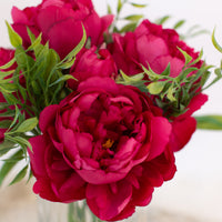 home decor statement piece rubine artificial flowers in vase