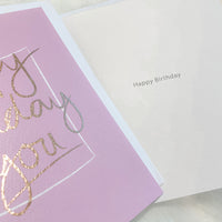 Happy Birthday gift card