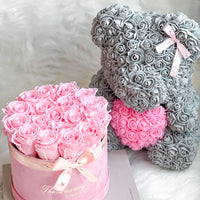 valentine's day gift set rose bear and eternity rose box that last for years