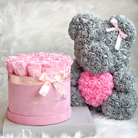 valentine's day gift set rose bear and eternity rose box that last for years