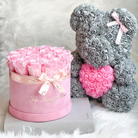 valentine's day gift set rose bear and eternity rose box that last for years