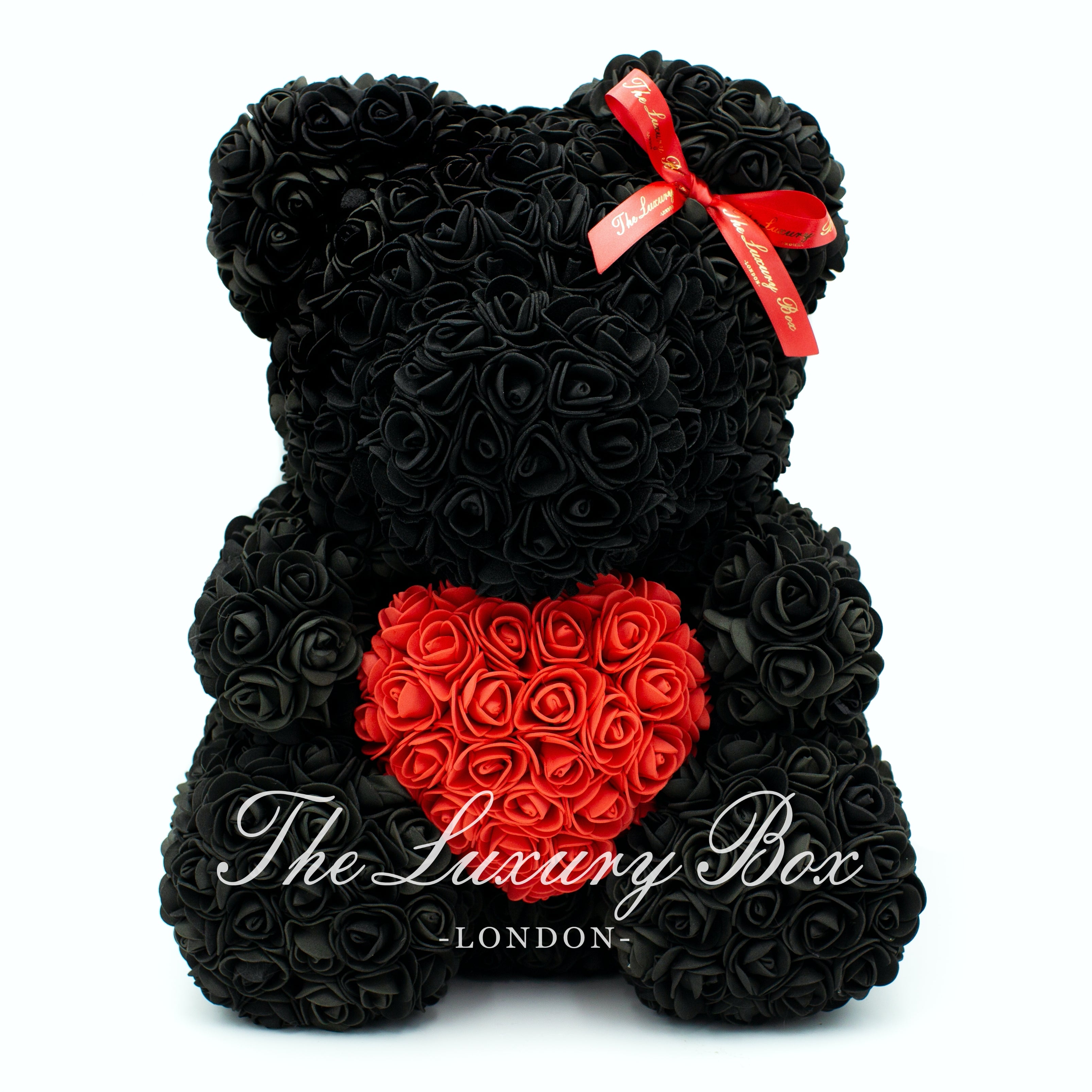Rose teddy bear shop black