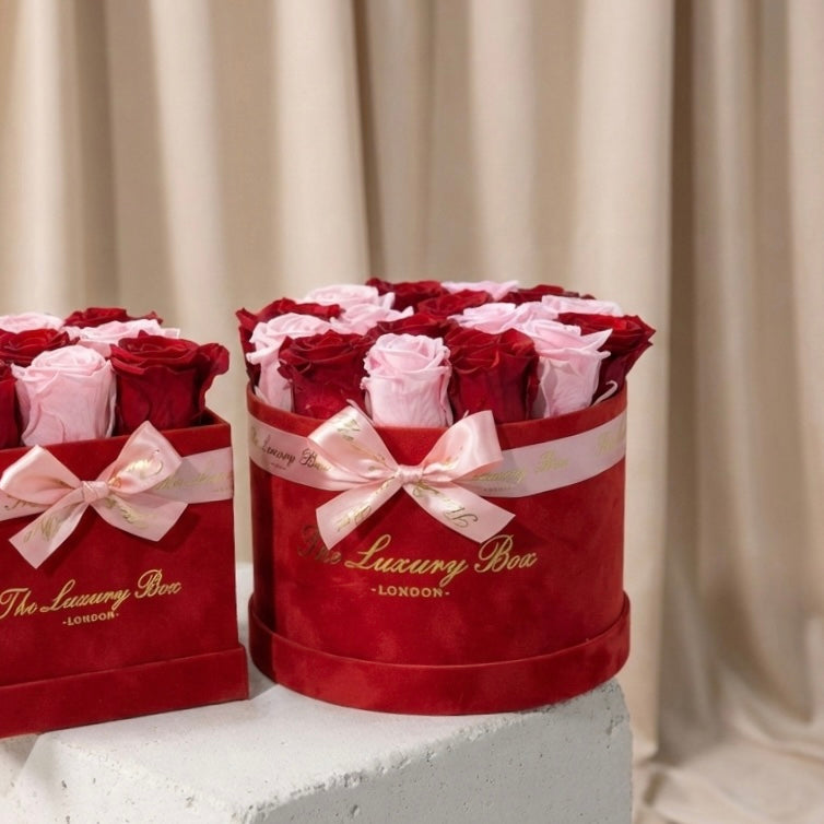 BUILD YOUR OWN Infinity Preserved Rose Box | Luxury Preserved Flower Gift Box for Valentine's Day