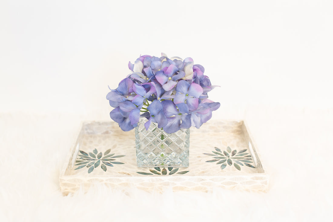 luxury coffee table decoration artificial flowers in vase