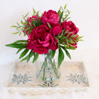 luxury home decor statement piece artificial flowers in vase