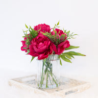 artificial flowers in vase statement piece for home decoration
