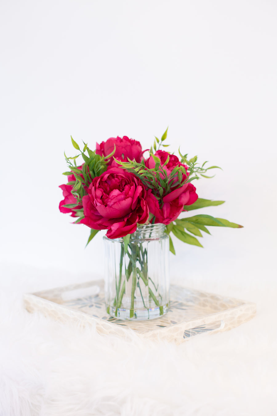 artificial flowers in vase statement piece for home decoration