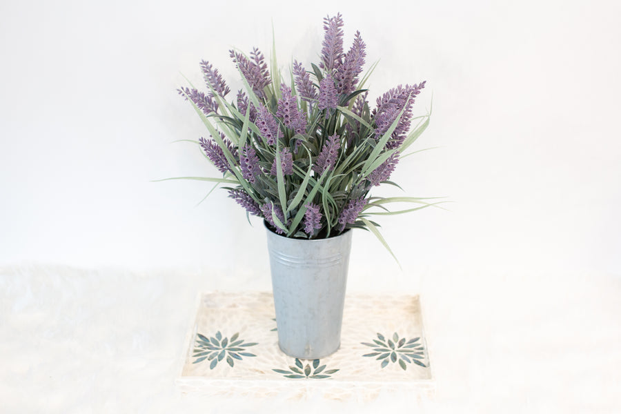 luxury home decor artificial lavender plants in pot