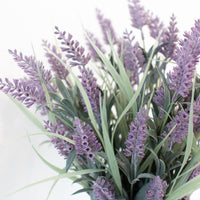 artificial lavender in pot