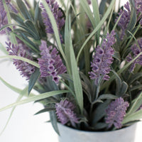 artificial lavender plant in pot for home decoration