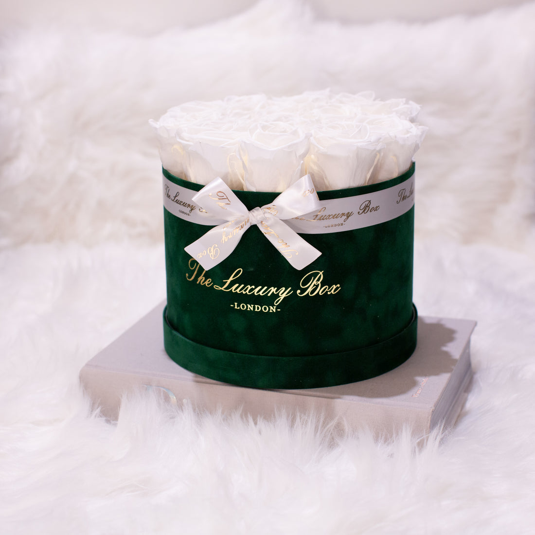 customised personalised eternity roses in a box