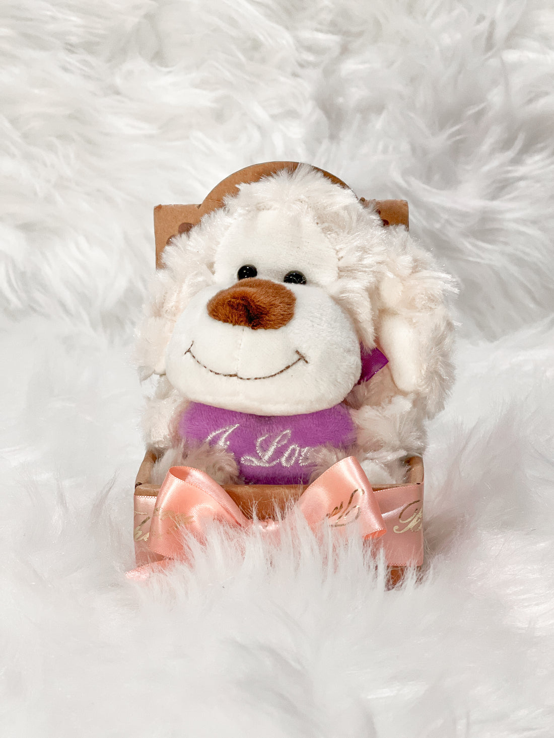 Soft toy Teddy dog gift for her delivered in UK