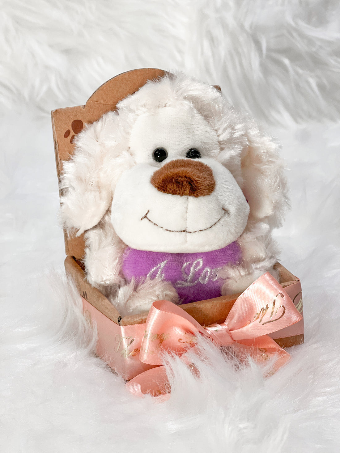 soft toy Teddy dog gift for her delivered in UK