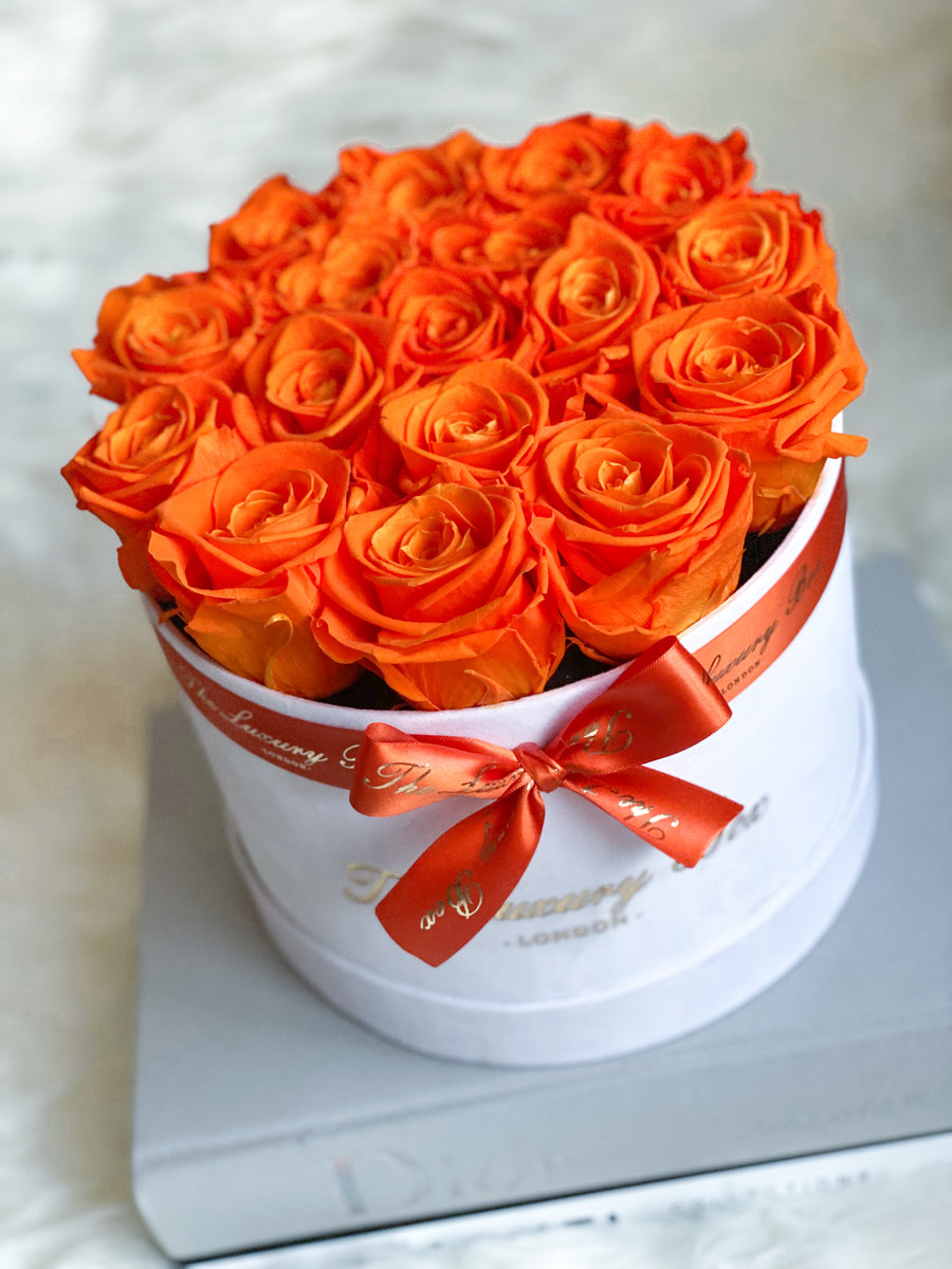 customised personalised eternity roses in a box