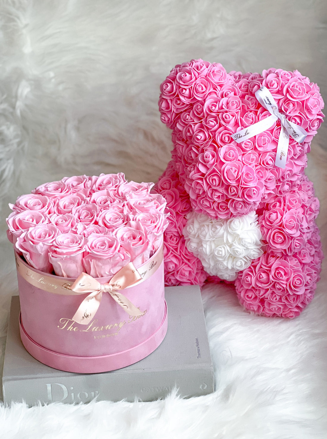 valentine's day gift set rose bear and eternity rose box that last for years