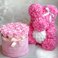 valentine's day gift set rose bear and eternity rose box that last for years