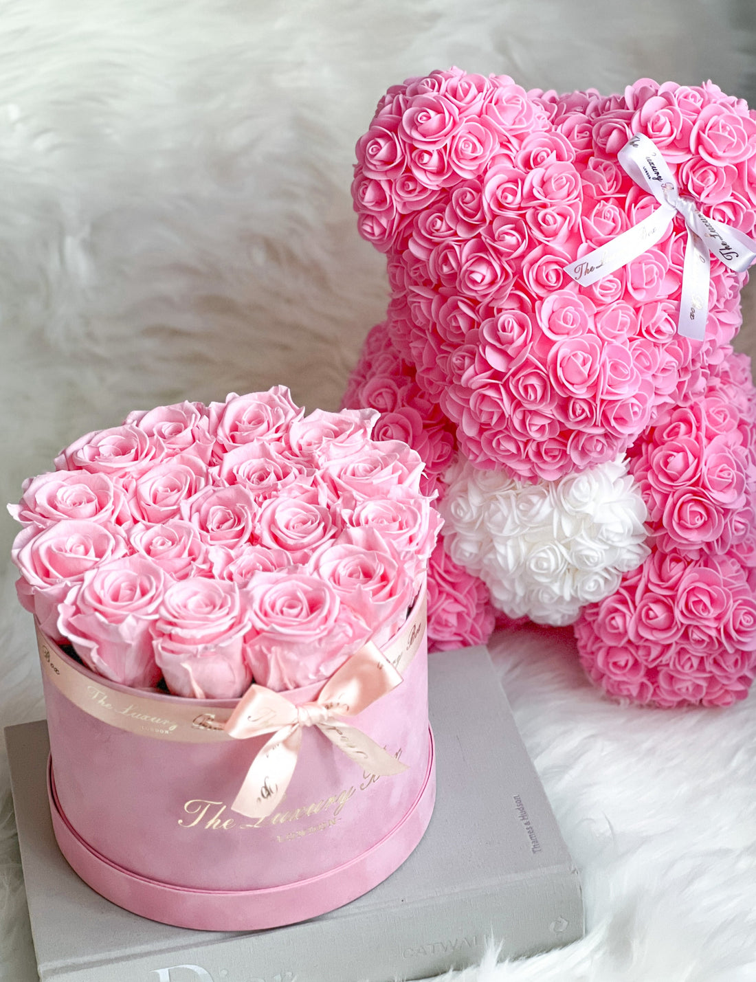 valentine's day gift set rose bear and eternity rose box that last for years