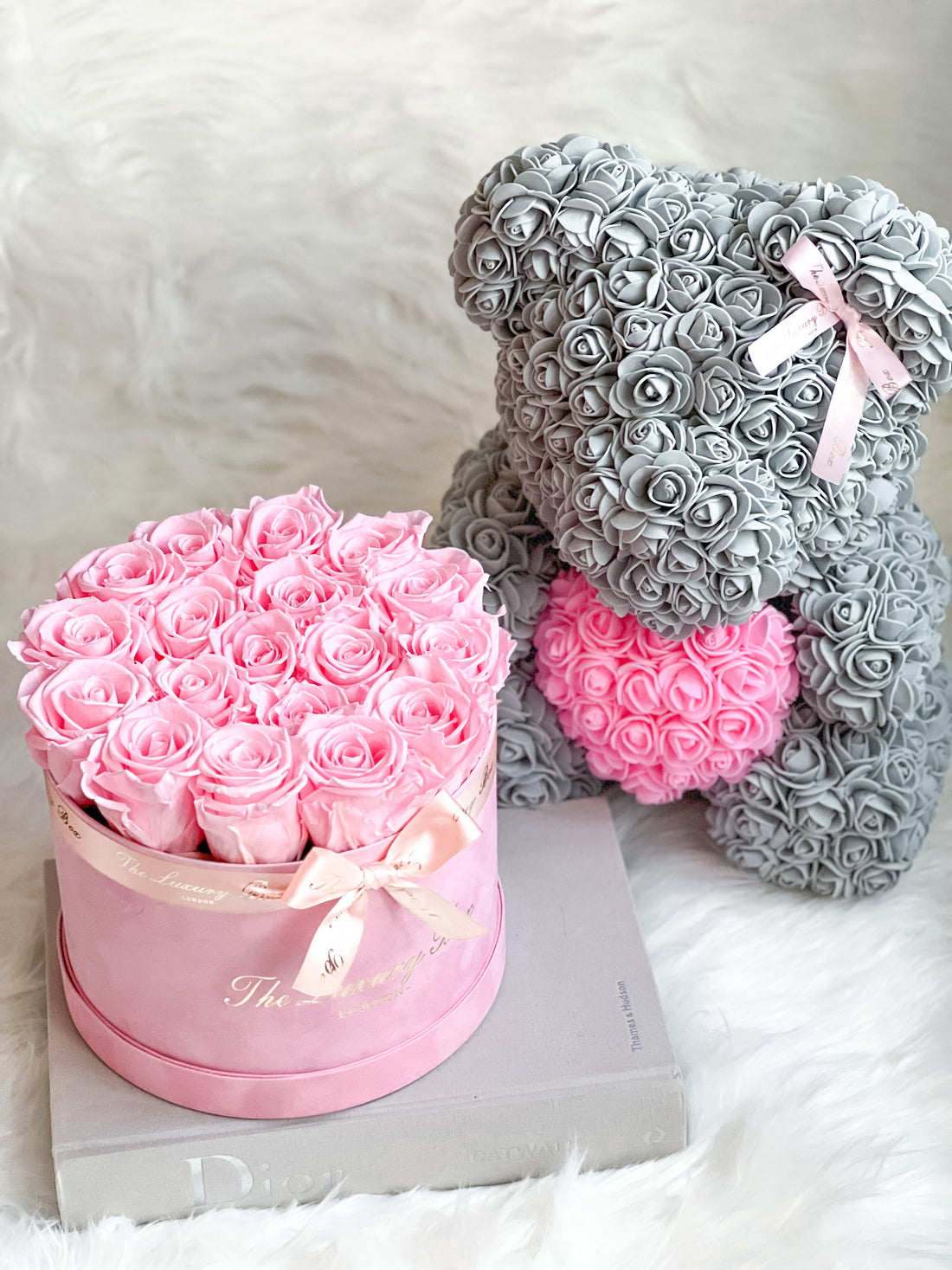 valentine's day gift set rose bear and eternity rose box that last for years