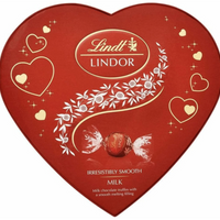 Lindt Lindor Milk Truffle Chocolate (160g) in Heart Shaped Box
