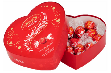 Lindt Lindor Milk Truffle Chocolate (160g) in Heart Shaped Box