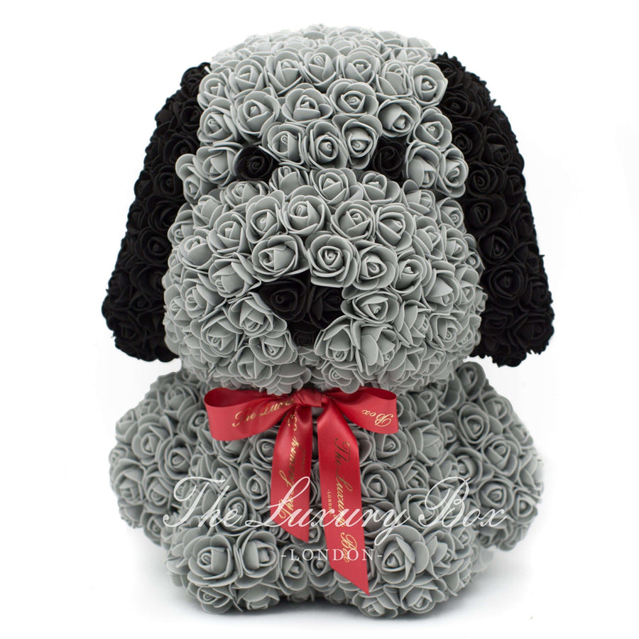 Rose Bear - Dog - Premium X - Grey 14 in. - Luxury Box London