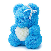 Baby Blue Rose Bear with heart