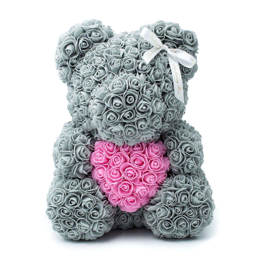 Rose teddy sales bear pink