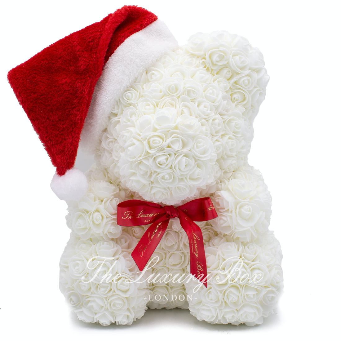 White rose bear christmas